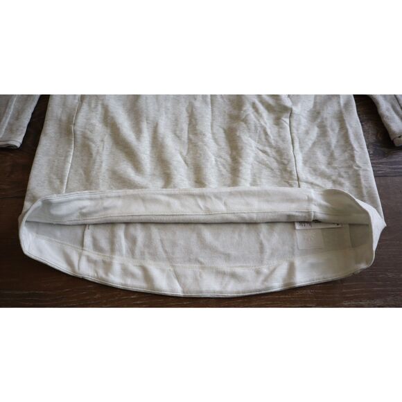 Athleta 659310 Women's Sz L/Tall Fog Gray Heather Coaster Luxe Sweatshirt Dress - Picture 12 of 16